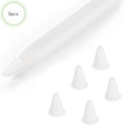 ZALU Compatible with Apple Pencil Tips Replacement for 2nd Gen, Silicone Nibs Cover Writing Protection for iPad Pencil (White)