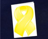 Yellow Ribbon Awareness Note Cards (12 Cards)