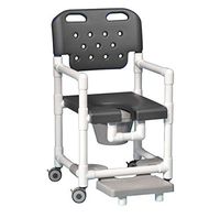 Innovative Products Unlimited ELT817 P FR G Elite Shower Commode Chair with Footrest, 21 lb