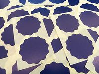 Minilabel 51mm Wavy Edge , Certificate Wafer Company Seal Labels , Stickers For Embossing , Awards & Rewards Gloss Dark Blue