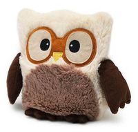 Warmies Hooty Cream OWL Heatable Lavender Scented Stuffed Animal