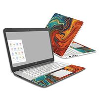 Mightyskins Skin Compatible with Hp Chromebook 14 (2014) - Lava Water | Protective, Durable, and Unique Vinyl Decal Wrap Cover | Easy to Apply, Remove, and Change Styles | Made in The USA
