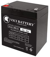 VICI Battery VB5-12 - 12V 5AH Solex BD124 Alarm Back Up DSC Security Panel Replacement Battery Brand Product