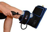 Ankle Cold Compression Therapy Wrap - Reusable Gel Pack and Ball Pump - Xtra Cold Retention - Best Ice Wrap for Achilles Tendon Pain, Foot Sprain & Strain Relief - Sports Injuries (Black)