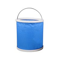 Vosarea Foldable Bucket 11L Collapsible Basin for Car Washing Outdoor Camping Fishing Picnic