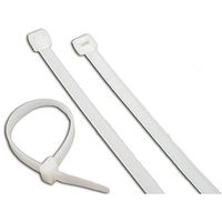 CTS Brand - 17 Inch, 50 Lb Tensile Strength, Natural Nylon Cable Tie (Bag of 100)