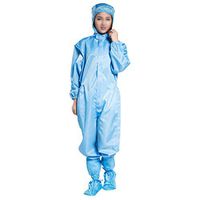 MURTIAL Full Body Isolation Suit, Hooded Coverall Protection Suit,Industrial & Scientific Work Gowns Clothing(Blue,Free)
