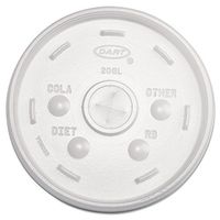DART 20SL Cold Cup Lids 32oz Cups Translucent 100/Sleeve 10 Sleeves/Carton