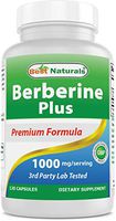 Best Naturals Berberine Plus 1000mg/Serving 120 Capsules - Promotes Healthy Healthy Glucose Metabolism & Immune Function - Contains Vitamin C & Zinc Gluconate