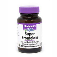 BlueBonnet Super Bromelain Vegetarian Capsules, 500 mg, 30 Count
