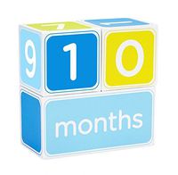 Pearhead Baby Age Photo Sharing Blocks, Blue