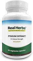 Real Herbs Pygeum Bark Extract - Derived from 2,000mg of Pygeum Bark with 4 :1 Extract Strength - Supports Urinary Tract Health, Improves Sexual Function – 50 Vegetarian Capsules