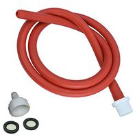 Enema Shower Anal Cleaning Shower Douche System Kit for Men and Women Reusable Red Latex Hose (39in)