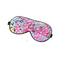 Tim&Tina Silk Sleep Mask Comfortable Blindfold Eye mask Adjustable (Colorful Flowers)