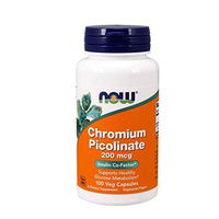 NOW Supplements, Chromium Picolinate 200 mcg, 100 Veg Capsules