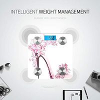 Bluetooth Bathrooms Scales Shoes On High Heel Decorated Butterflies Bodyweight Scale Body Fat Composition Monitor Analyzer with Smartphone App for Body Management-396lbs
