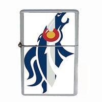 Perfection In Style Wind Proof Dual Torch Refillable Lighter Colorado Flag Design 003