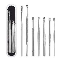 7 Pieces Ear Cleaning Tool, Ear Wax Pickers Stainless Steel Ear Cleaner Earwax Remover Tool
