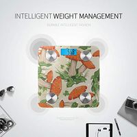 Cartoon Colourful Cep Mushroom Body Fat Measurement Fat Measurement Tool Bathroom Scales Tracks 8 Key Compositions Analyzer Sync with Fitness Apps 400 Lbs