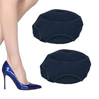 Xiton 1Pair Protector Cushion Pads Breathable Forefoot Shoes Pads Cotton Metatarsal Sleeves High Heel Cushion Non-Slip Frontfoot Socks Relieve Ball Of Foot Forefoot Pain For Women Girls(Black)
