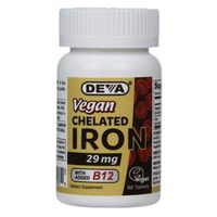 Deva Vegan Vitamins Chelated Iron 29Mg Vegan 90 Tab