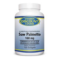 Vitamin Discount Center Saw Palmetto Extract 160 mg, 120 Softgels