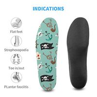 TOPSOLE Insert Three-Point Support Insoles - Creative Pirate Flag - Professional-Grade Arch Orthotic Insert for Maximum Support, Unisex