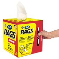 xggf Scott 75260 Rags in a Box, White 4 Boxes (200 Towels per Box)