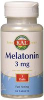 KAL 3 Mg Melatonin Tablets, 30 Count