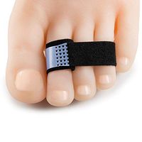 Welnove 10Pcs Hammer Toe Wraps Splint, Toe Cushioned Bandages for Help Hammer Toes, Crooked Toes & Overlapping Toes (Black)