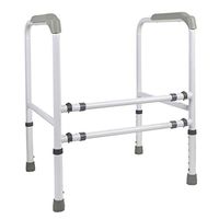 Shower Grab Bars Toilet handrail for the elderly toilet toilet booster disabled bathroom safety toilet handrail, gray