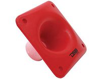 DS18 PRO-Hellip Red Universal Elliptical Driver Tweeter Horn Body Easy Twist On/Off Installation, Set of 1 (Red)