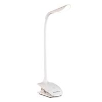 HandAcc Clip Desk Lamp Dimmable LED USB Reading Light with Sturdy Gooseneck for Desk, Bed Headboard and Computers(White)