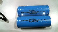 ICR18500 Rechargeable Li-Ion Batteries 3.7V 1400mah with Flat Top (2pc)