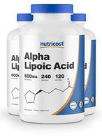Nutricost Alpha Lipoic Acid - 600mg Serving 240 Caps (3 Bottles)