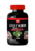 Grey Hair Vitamins for Women - Gray Hair Reverse Complex - Natural Solution - Powerful Results - tyrosine Bulk Supplements - 1 Bottle (60 Capsules)