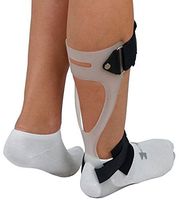 ORTONYX Ankle-Foot Orthosis Swedish AFO Foot Drop Support Brace - Left Medium White
