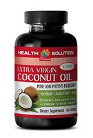 Virgin Coconut Oil Tablets - Extra Virgin Coconut Oil 3000 - Possess antioxidant Properties (1 Bottle)