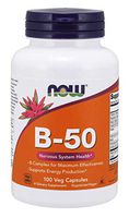 NOW Vitamin B-50 mg,100 Veg Capsules