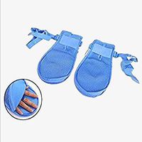 YAOBAO Medical Restraint Mitts,Finger Control Mitts,Safety Universal Prevent Finger Harm Fixed Gloves for Medical Restraints Patient (1Pair),S