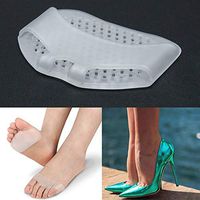 KINWAT 1 Pair /2pcs Silicone Toe Pads Gel Forefoot Pad High heels footPad Half Insole Foot Toiletry Kits Sore Feet Pain Pedicure