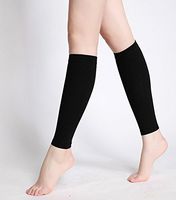 Calf Compression Sleeves - (20-30mmhg) Leg Compression Socks for Shin Splint, Calf Pain Relief - Men Women Sleeve for Running, Cycling, Maternity, Nurses.（XL-tBlack）