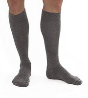 JOBST Activewear 20-30 mmHg Knee High Compression Socks, Large, Steel Grey