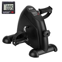 Mini Exercise Bike Pedal Exerciser Portable Cycle Arm and Leg Exerciser with LCD Display