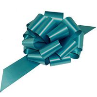Large Teal Blue Pull Bows - 9" Wide, Set of 6, Christmas Gift Bows, Gift Basket, Presents, Cancer Awareness, Easter, Fundraiser, Birthday, Decoration, Classroom, Office