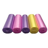 2 Gallon Trash Bags Wastebasket Liners, 150 Counts Small Colored Plastic Bags, 7.5 Liters Color Waste Basket Liners Garbage Bags for Home, Office, Bathroom