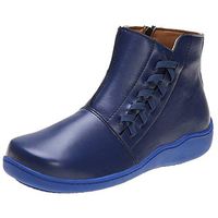Aurorax 2019 New Womens Winter Retro Short Ankle Boots Outdoor Lightweight Comfortable Anti-Slip Warm Fur Lined Boots (Blue, US:5.5/CN:35)