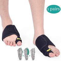 Big Toe Stretcher Bunion Corrector Bunion Splints for Night Bunion Relief Toe Stretcher Exerciser Hallux Valgus Pain Relief Bunion Surgery Recover,Black