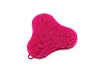 Kuhn Rikon 20444 Stay Clean Silicone Clover Scrubber, standard, pink