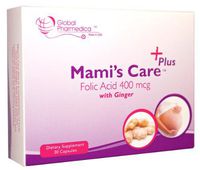 Mami's Care Plus. Folic Acid + Ginger. Relieve Early Morning Sickness